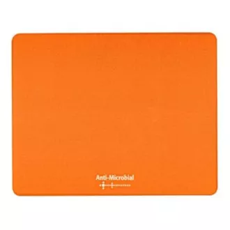 Logo Mauspad Polyprolylen, orange, antimikrobiell. Logo Mauspad Polyprolylen, orange, antimikrobiell.