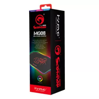 RGB-Mauspad, MG8, Gaming, schwarz, 350 x 250 mm, 3 mm, Marvo, RGB-Hintergrundbeleuchtung