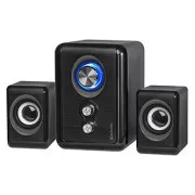 Defender-Lautsprecher V11, 2.1, 11W, schwarz, Lautstärkeregler, Power-Taste, Bass- und Höheneinstellung, 40Hz~18kHz
