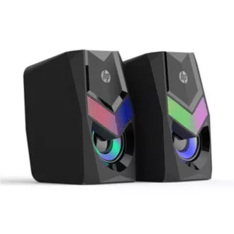 HP Lautsprecher DHE-6000, 2.0, 6W, schwarz, Lautstärkeregler, Desktop, 3,5mm Klinke (USB), hintergrundbeleuchtet, 160Hz-20KHz HP Lautsprecher DHE-6000, 2.0, 6W, schwarz, Lautstärkeregler, Desktop, 3,5mm Klinke (USB), hintergrundbeleuchtet, 160Hz-20KHz