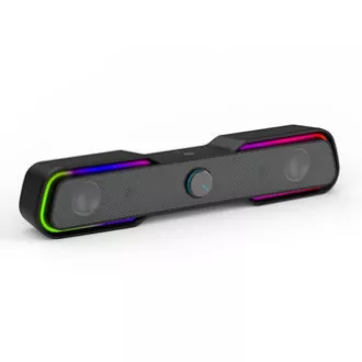 HP Soundbar DHE-6002, 2.0, 6W, schwarz, hintergrundbeleuchtet