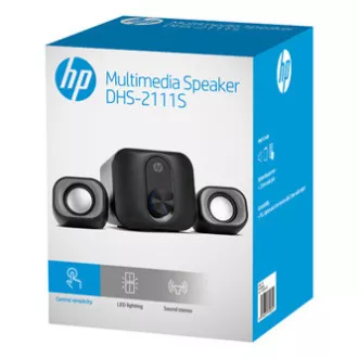 HP Lautsprecher DHS-2111S, 2.1, 11W, schwarz, Lautstärkeregler, Kunststoff