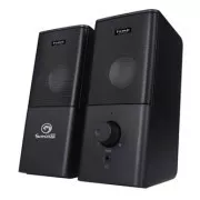 Marvo-Lautsprecher SG-117, 2.0, 6W, schwarz, Lautstärkeregler, Gaming, 200Hz-16kHz