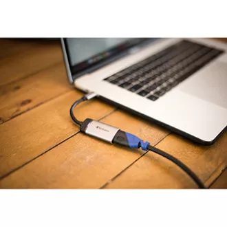USB (3.1) Hub 1-Port, 49143, grau, Kabellänge 10cm, Verbatim, 1x HDMI