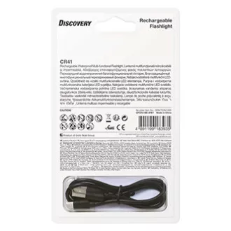 LED-Taschenlampe, Li-Ion 3,7V/2500mAh, Metall, schwarz, 650lm, CR41