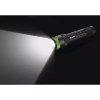 LED-Taschenlampe, Li-Ion 3,7V/2500mAh, Metall, schwarz, 650lm, CR41