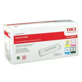 Oki C8600 (43698501) - toner, black + color (schwarz + farbe)