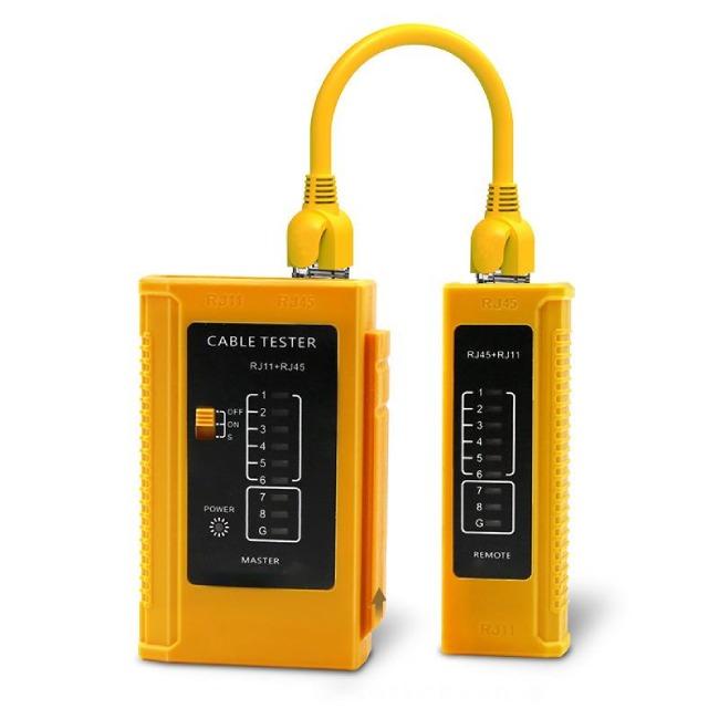 W-Star Kabeltester WS468OG RJ45 RJ11 STP Cat5e Cat7 orange | Toner.shop