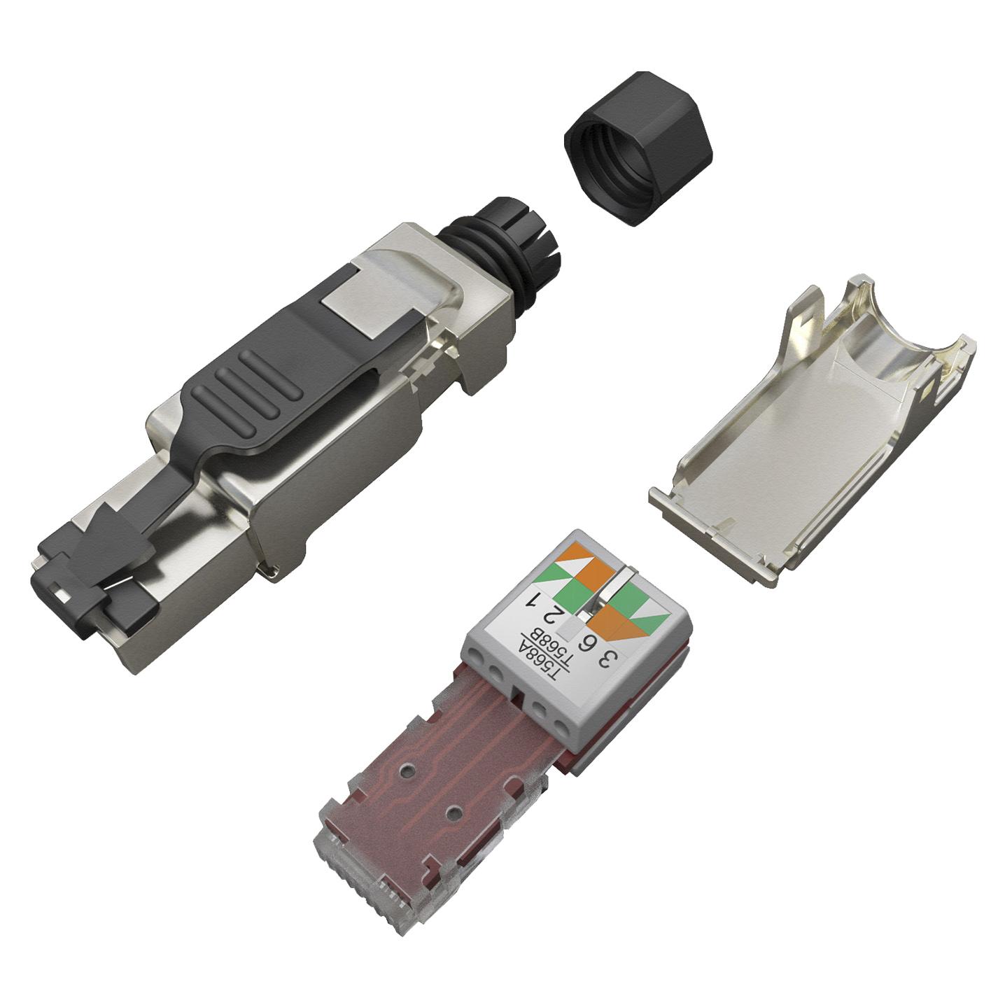 MPTL universal RJ45 CAT6A STP Stecker SXRJ45-6A-STP-BK-SA | Toner.shop