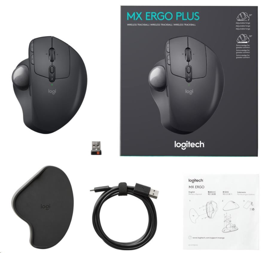 Logitech Kabellose Trackball-Maus MX ERGO | Toner.shop