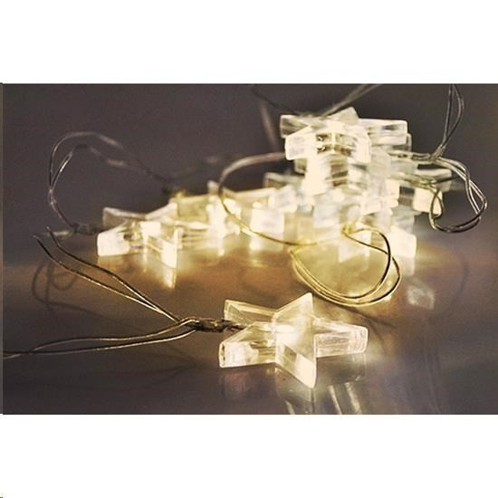 Solight LED Weihnachtskette, Sterne, 1, 5m,